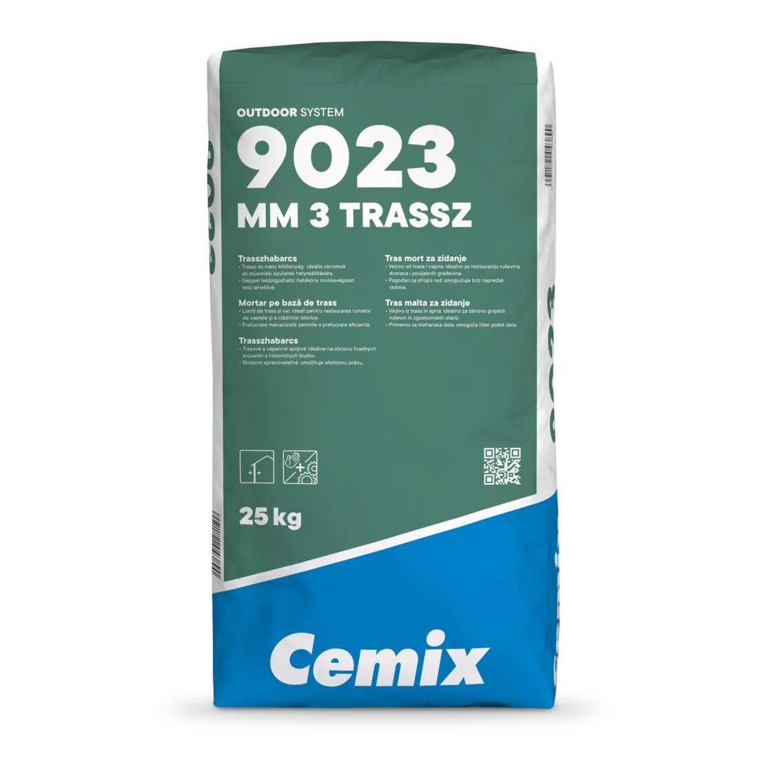 Mortar de zidarie pe baza de trass Cemix 9023 MM 3 Trassz
