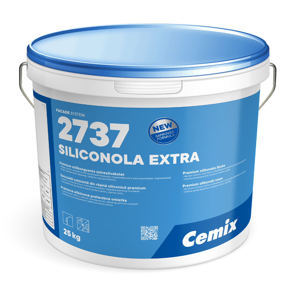 Tencuiala siliconica premium pentru fatade rezistente la intemperii Cemix 2737 SiliconOLA Extra
