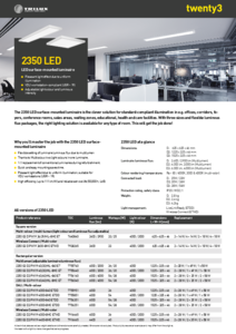 Corp de iluminat Trilux twenty3 2350 LED - prezentare detaliata