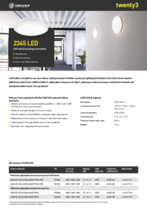 Corp de iluminat Trilux twenty3 2345 LED - prezentare detaliata