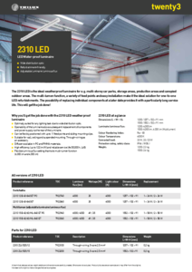 Corp de iluminat Trilux twenty3 2310 LED cu protectie la apa - prezentare detaliata