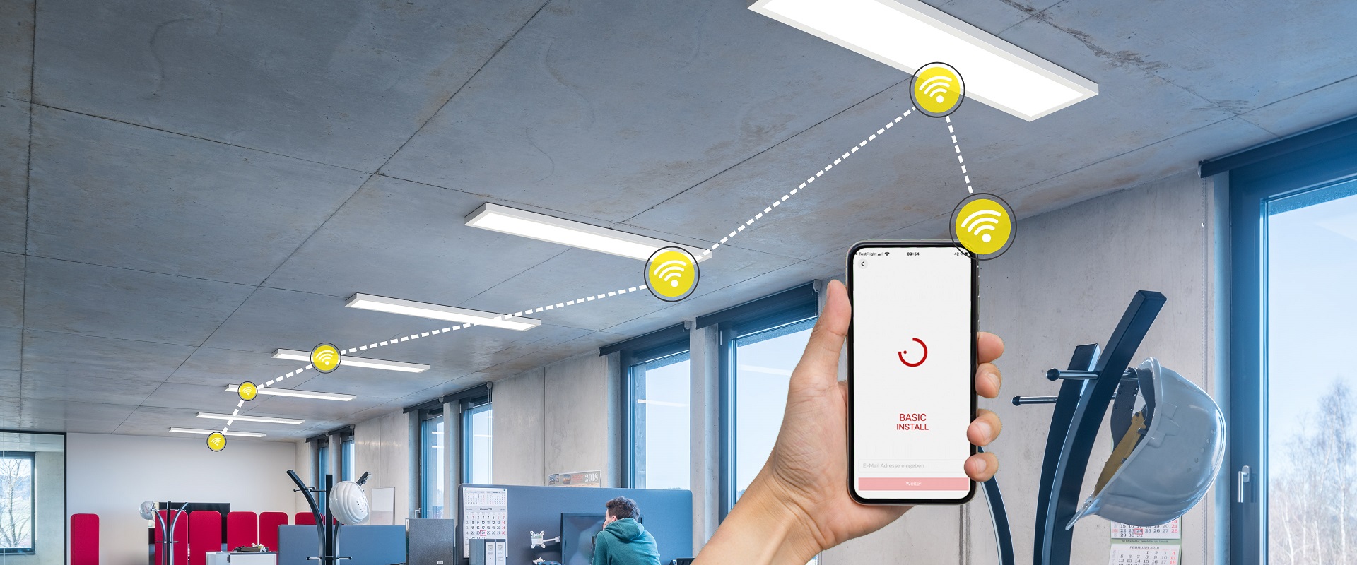 Sistem de control Trilux twenty3 Wireless Connect