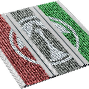Stergator profesional Cleartex AluTrend® Compact Standard logo personalizat pe material textil
