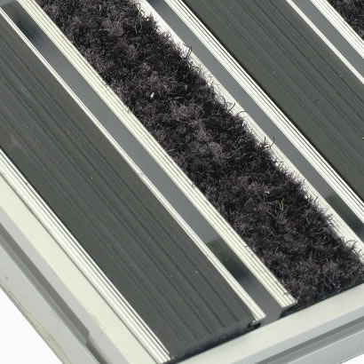 Stergator profesional Cleartex AluTrend® Mini Standard mix cauciuc si material textil absorbant
