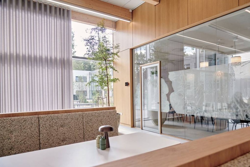 DEKO's minimalist and functional partition solutions in a detailed wooden design