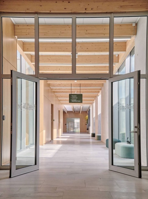 DEKO's minimalist and functional partition solutions in a detailed wooden design