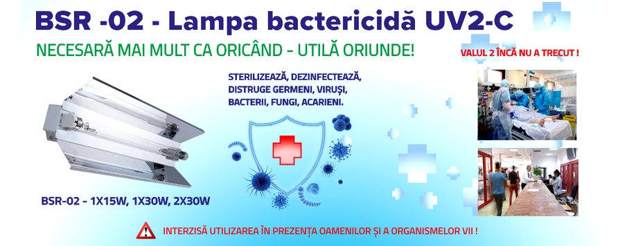 Elba propune corpul de iluminat tip BSR-02 destinat dezinfectarii incaperilor