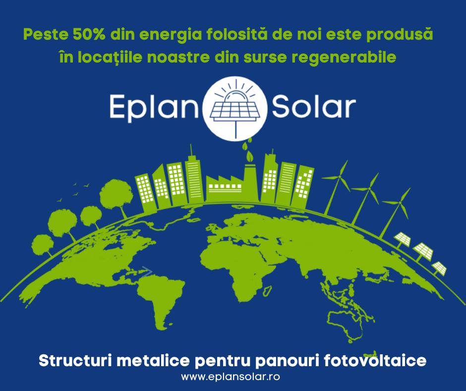Peste 50% din energia folosita de Eplan Solar este produsa in locatiile lor din surse regenerabile