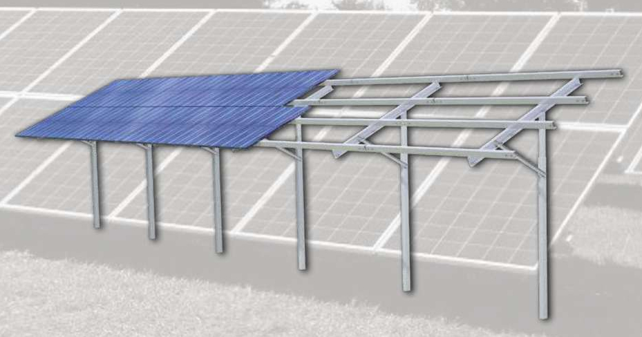 Sisteme de montaj pentru panouri fotovoltaice cu instalare la sol E-Solar - Easy