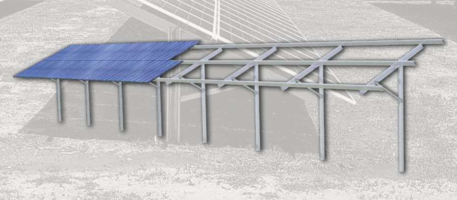 Sisteme de montaj pentru panouri fotovoltaice cu instalare la sol E-Solar - Eco