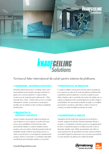 Knauf Ceiling Solutions - Furnizorul-lider international de solutii pentru sisteme de plafoane - prezentare generala