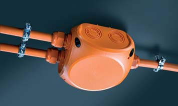 Hensel ENYCASE FK cable junction boxes with intrinsic fire resistance and insulation integrity