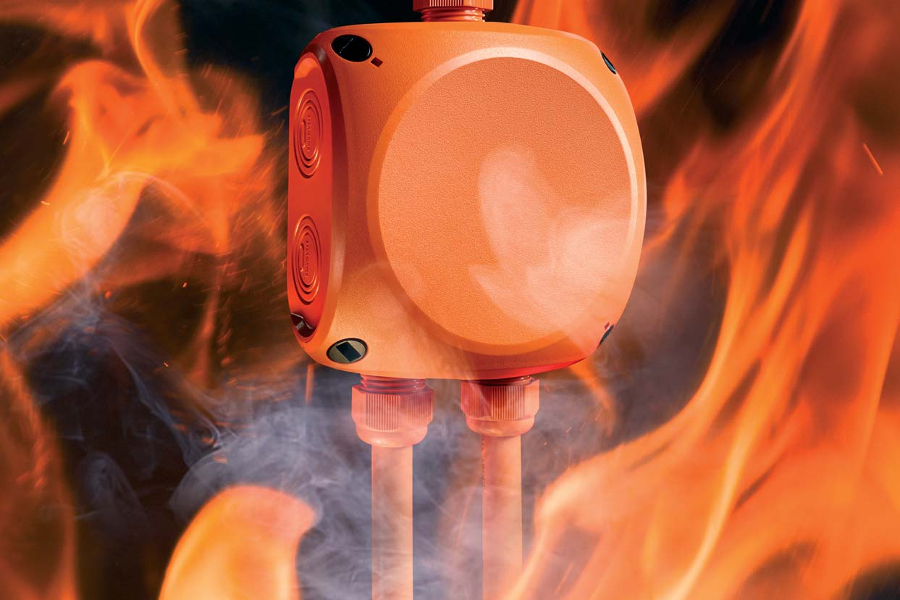 Hensel ENYCASE FK cable junction boxes with intrinsic fire resistance and insulation integrity