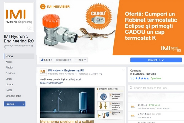 IMI Hydronic Engineering Romania a lansat pagina de facebook si prezinta noul video despre istoria companiei