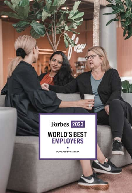 KONE este din nou desemnata de Forbes ca fiind unul dintre cei mai buni angajatori din lume 