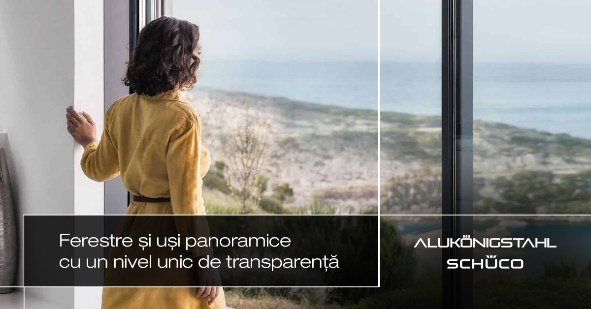 O lume de lumina si confort cu usile glisante panoramice premium Schüco de la Alukönigstahl