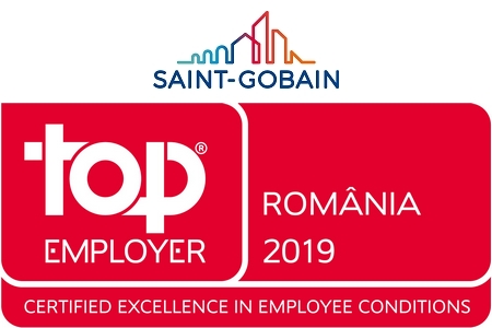 Grupul Saint-Gobain in Romania primeste certificarea "Angajator de Top" pentru al treilea an consecutiv