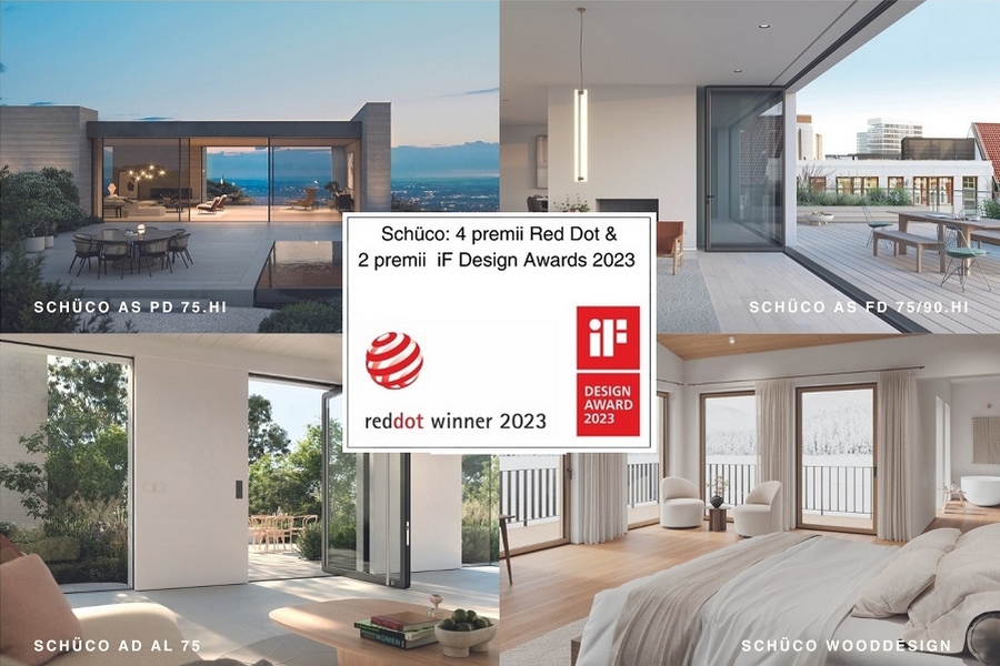 Schüco a primit premiile Red Dot si iF Design Awards 2023