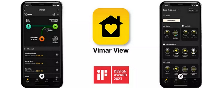 Vimar este castigatorul IF Design Award 2023 cu noua aplicatie View