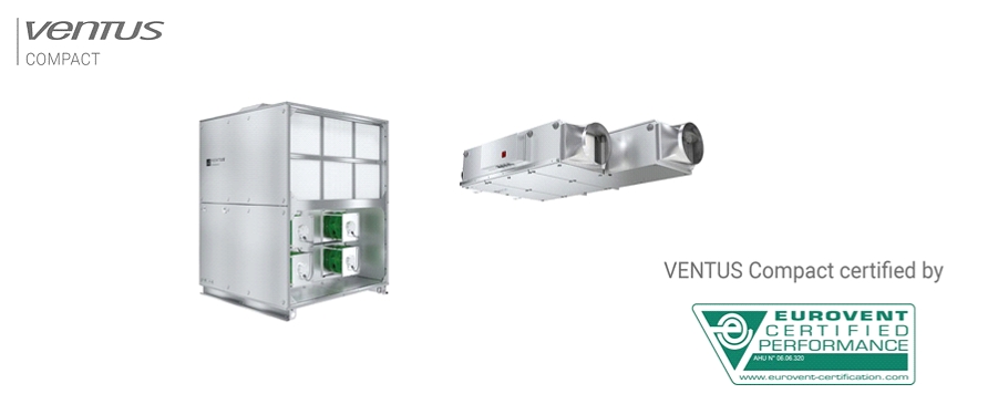 Unitati de tratare a aerului VTS Ventus Compacte au fost certificate Eurovent