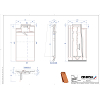 Mikado tigla laterala de aerisire pentru conexiune coama stanga Falogl - detalii CAD