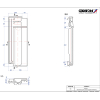 Tigla Rapido 1/2 de aerisire pentru conexiune la coama FALLH - detalii CAD