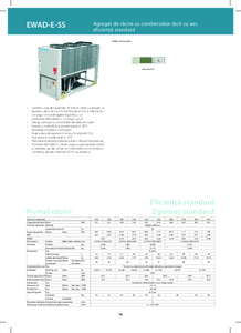 Agregat de racire cu condensator racit cu aer, eficienta standard EWAD-E-SS/SL - prezentare detaliata