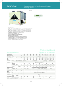 Agregat de racire cu condensator racit cu aer, eficienta ridicata EWAD-D-XS/XR - prezentare detaliata