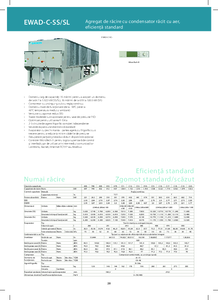 Agregat de racire cu condensator racit cu aer, eficienta standard EWAD-C-SS/SL/SR - prezentare detaliata