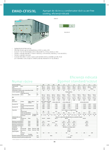 Agregat de racire cu condensator racit cu aer free cooling, eficienta ridicata EWAD-CFXS/XL/XR - prezentare detaliata