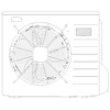 Daikin Altherma ERLQ04-08CV3 unitate exterioara - detalii CAD