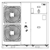 Miniagregat de racire cu condensator racit cu aer si inverter EWYQ-ACW1 - detalii CAD