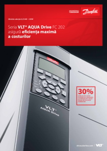 Convertizor de frecventa Danfoss VLT® AQUA Drive FC 200
<BR>Ghid de selectie 0,25 kW – 2 MW - prezentare detaliata