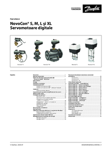 NovoCon® S, M, L si XL Servomotoare digitale - fisa tehnica