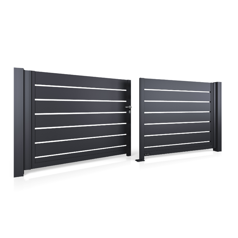 Porti batante din aluminiu WIŚNIOWSKI - Model AL.100