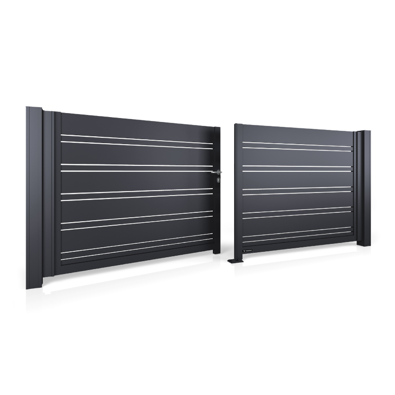 Porti batante din aluminiu WIŚNIOWSKI - Model AL.104