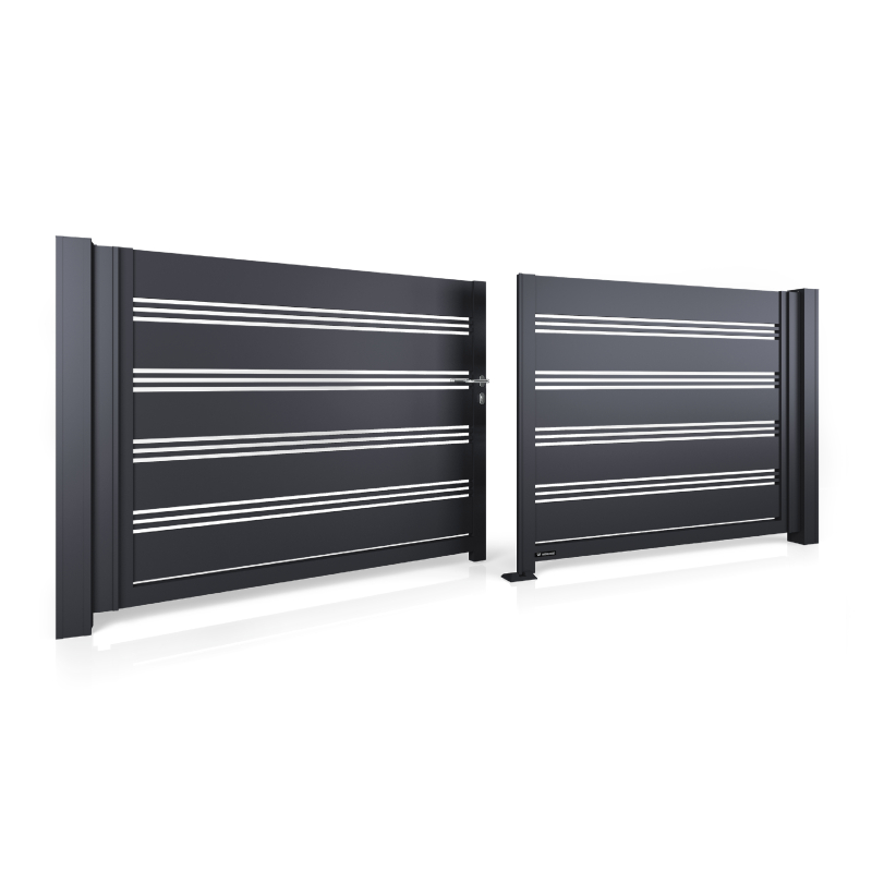 Porti batante din aluminiu WIŚNIOWSKI - Model AL.105