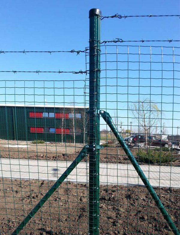 Stalp metalic pentru gard Cremallera
