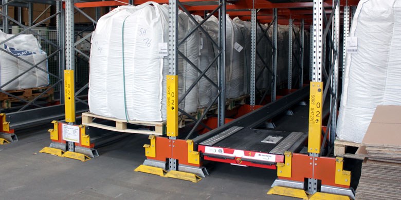 Sistemul Satelit Dexion - "Pallet Shuttle" 