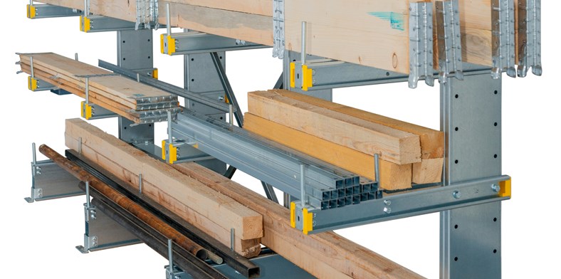 Sisteme de rafturi cantilever Dexion pentru incarcari reduse si medii
