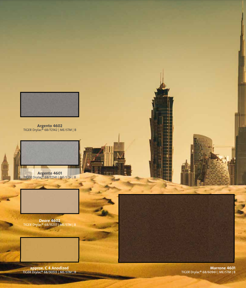 Vopsea pulbere TIGER Drylac® Facade Super Durable 68 - Flat Matte