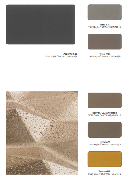 Vopsea pulbere TIGER Drylac® Facade Super Durable 68 - Metallics