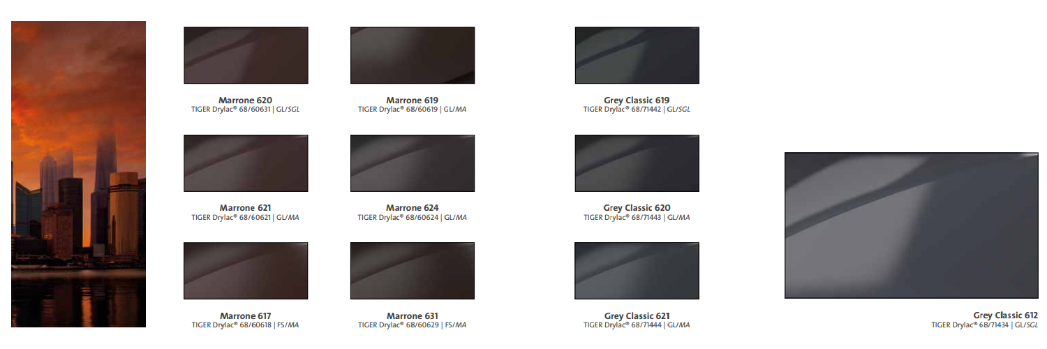 Vopsea pulbere TIGER Drylac® Facade Super Durable 68 - Smooth & Texture