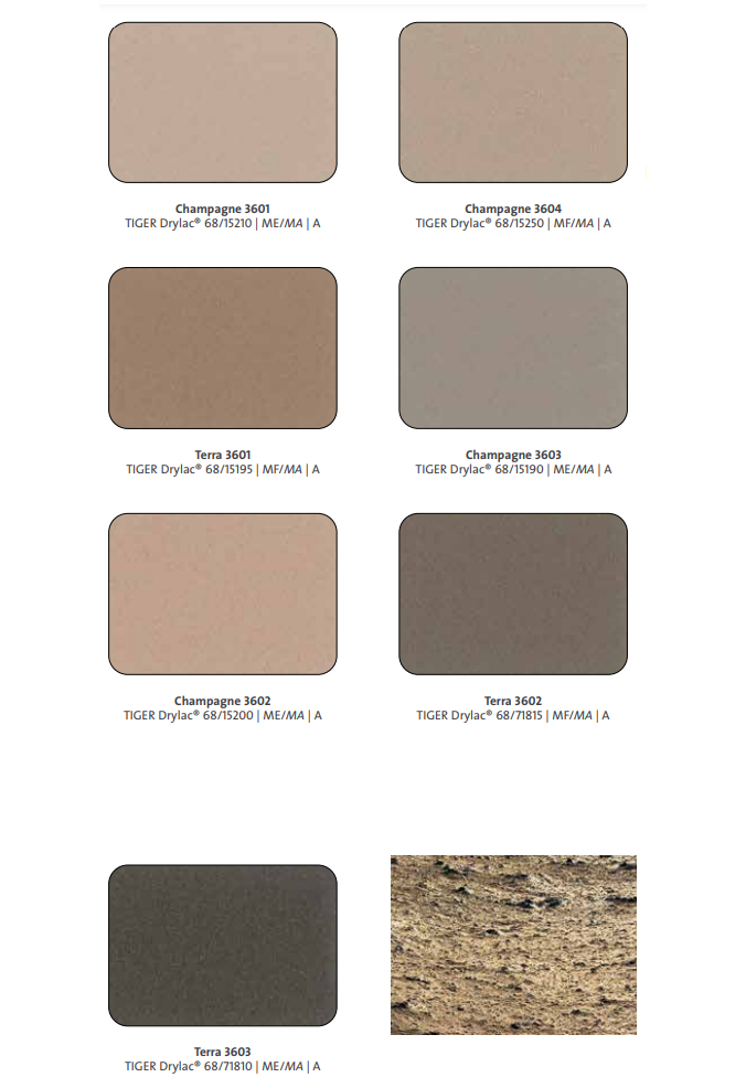 Vopsea pulbere TIGER Drylac® Facade Super Durable 68 - 3D Metallics