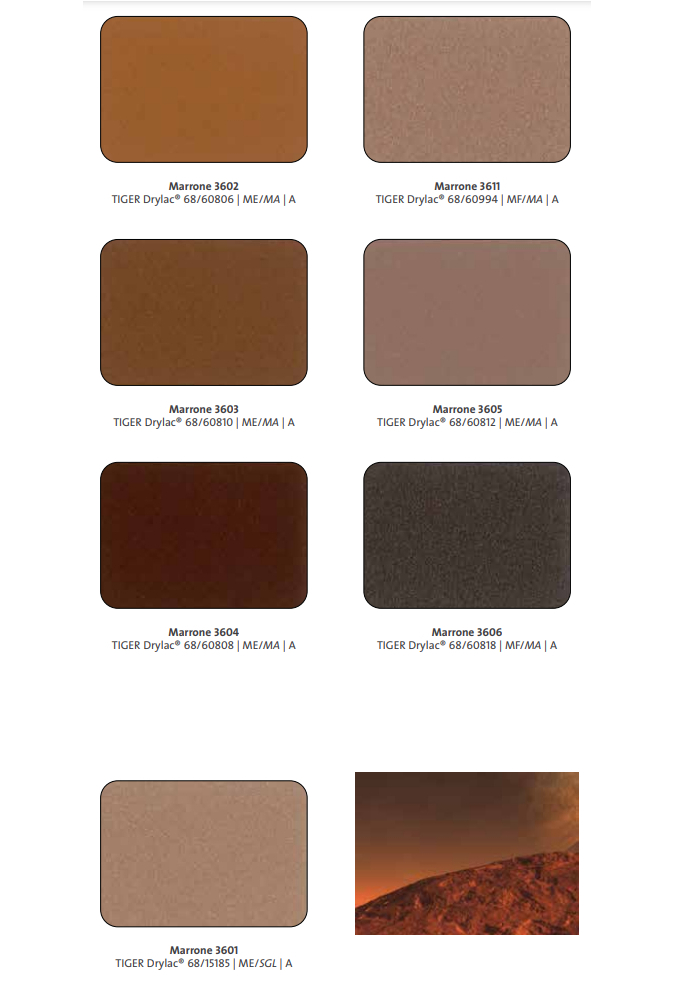 Vopsea pulbere TIGER Drylac® Facade Super Durable 68 - 3D Metallics