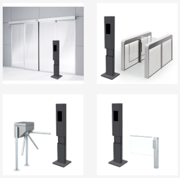 Sistem modular Safe Checkpoint Tower pentru intrare sigura si igienica