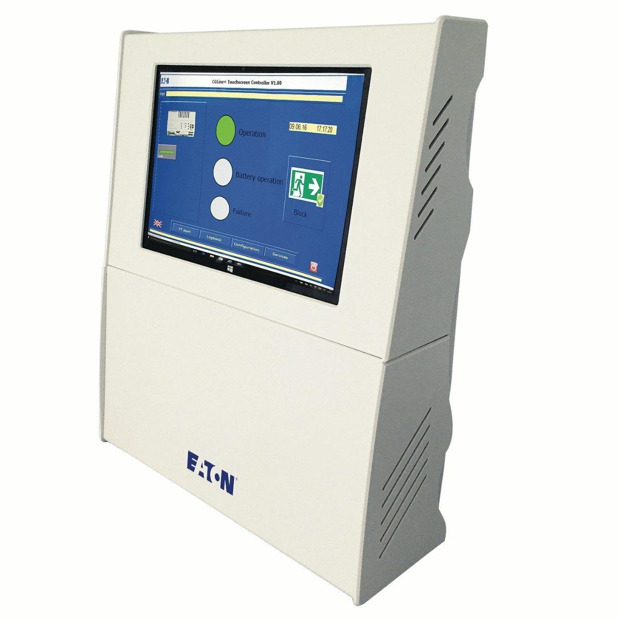 Sistem autonom de testare si monitorizare Eaton CGLine+ Sistem autonom de testare si monitorizare Eaton CGLine+ controler web cu eran tactil S si G