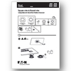 Corpuri de iluminat de siguranta autonome Eaton RoundTech MR SEO - cerc sau patrat - instructiuni de montaj