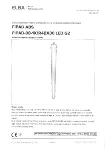 Corp de iluminat industrial FIPAD-08-1X1R4BX30LED G2 - prezentare detaliata