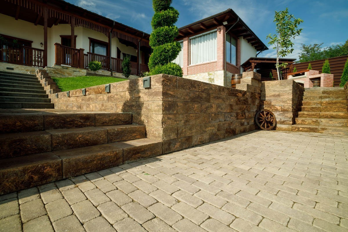 Bloc zid de colt Siena cu 3 fete splitate